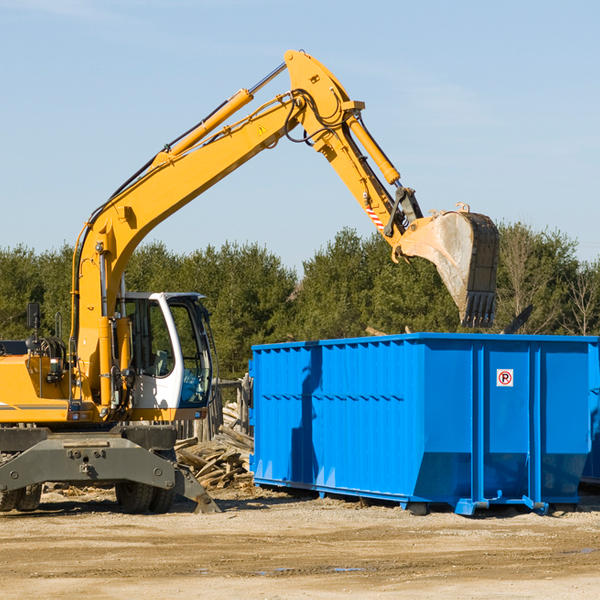 can i choose the location where the residential dumpster will be placed in Fairfield North Carolina